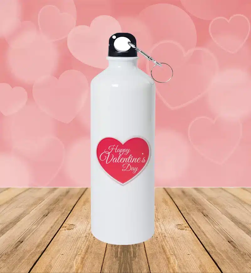VG Aluminum Bottle Water Bottle with Your Design/ Picture -White